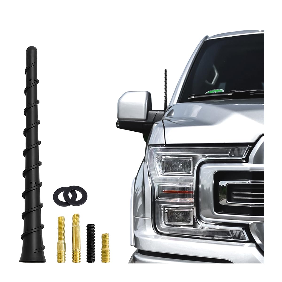 CGEAMDY Auto-Dachantenne, 18 cm Kurze Auto-Radioantenne mit Starkem Empfang, PVC-Gummi-Antenne, Sehr Flexible Nachrüstantenne, Autoantenne mit Starker Empfangsfunktion CGEAMDY Auto-Dachantenne, 18 cm Kurze Auto-Radioantenne mit Starkem Empfang, PVC-Gummi-Antenne, Sehr Flexible Nachrüstantenne, Autoantenne mit Starker Empfangsfunktion von CGEAMDY