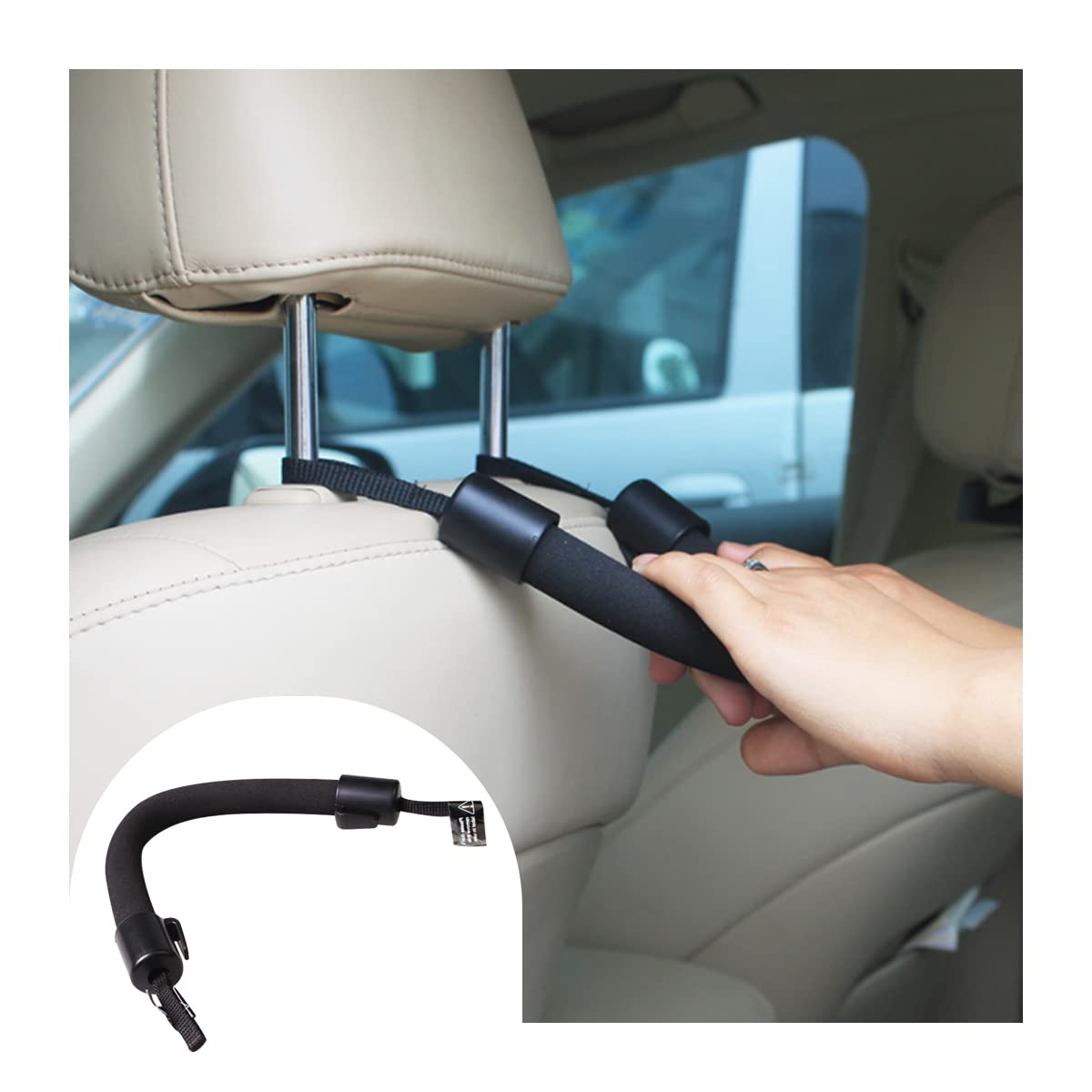 CGEAMDY Auto Haltegriffe, Auto Rücksitz Rückenlehne Kopfstütze Haltegriff mit Loch, Auto Griffe Rollbügel Haltegriffe, Auto Haltegriff für Rücksitze, für Meisten Modelle CGEAMDY Auto Haltegriffe, Auto Rücksitz Rückenlehne Kopfstütze Haltegriff mit Loch, Auto Griffe Rollbügel Haltegriffe, Auto Haltegriff für Rücksitze, für Meisten Modelle von CGEAMDY