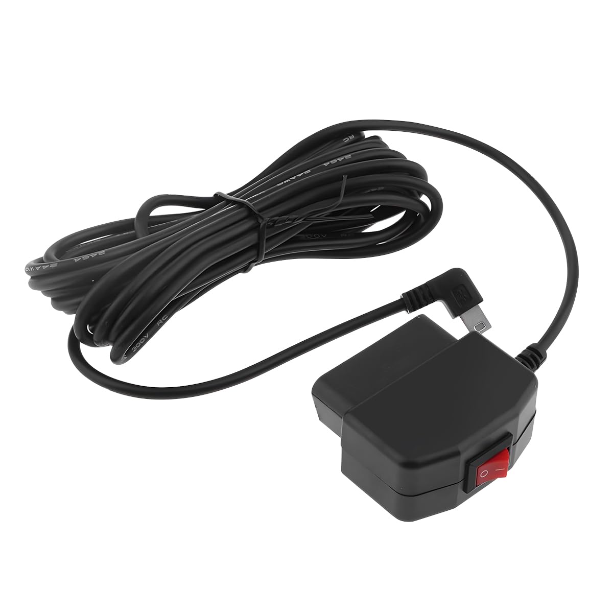 CGEAMDY Auto Kamera Dashcam Kabel, OBD-Anschluss, OBD-Stromkabel, Mini USB Netzadapter Ladekabel mit Schalter Taste, 24 Stunden Berwachung Modus und Acc Modus für Auto von CGEAMDY