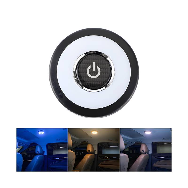 CGEAMDY Auto Touch Light, Usb Wiederaufladbare Auto Led Innenleuchte Kabellos, Auto Innenraum Touch Nachtlicht, Leselampe Magnetisch Dimmbar Wiederaufladbar Auto-Led Licht Autoteile(Gelb+Eisblau) von CGEAMDY