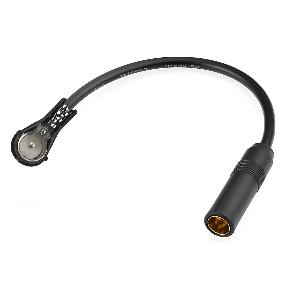 CGEAMDY Autoradio Antennenadapter, Radio Antenne AM/FM DIN Buchse auf Kupplung ISO Stecker, für FM-Radio, Autoradio, CD/DVD TV-Tuner, Autozubehör Universal Dauerhaft von CGEAMDY