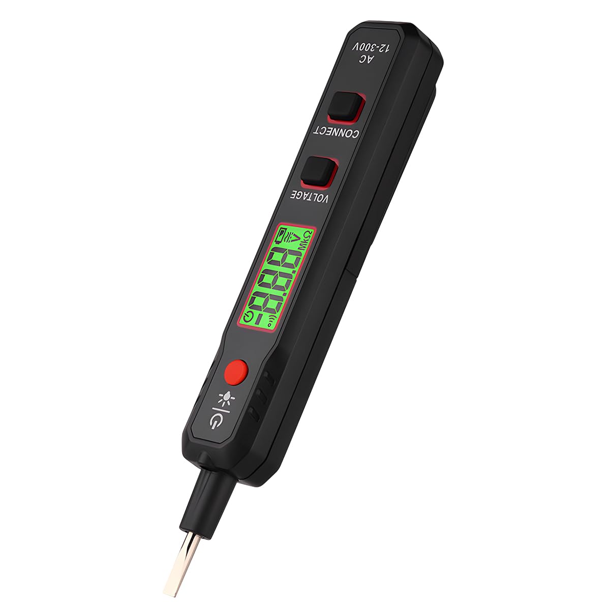 CGEAMDY Durchgangsprüfer Voltmeter Digital Pen Multimeter, Spannungsprüfer AC/DC Spannungstester, 12V-300V Spannungstester und Durchgangsprüfer Phasenprüfer Maßnahmen CGEAMDY Durchgangsprüfer Voltmeter Digital Pen Multimeter, Spannungsprüfer AC/DC Spannungstester, 12V-300V Spannungstester und Durchgangsprüfer Phasenprüfer Maßnahmen von CGEAMDY
