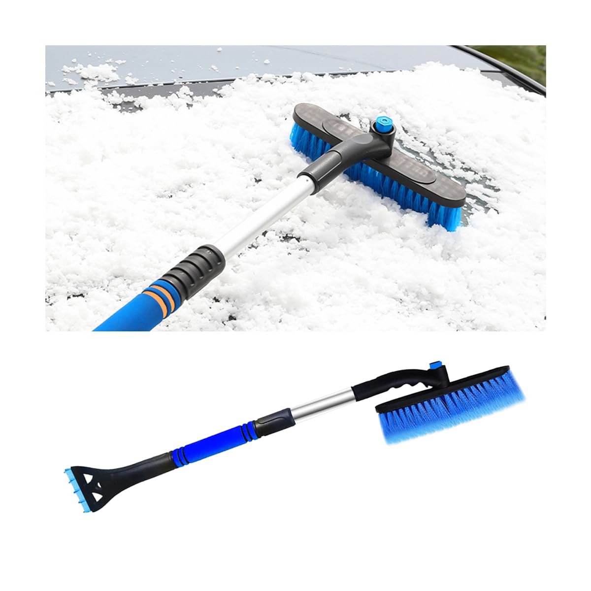 CGEAMDY Eiskratzer Auto Mit Schneebesen, 4 in1 Auto Reinigungsbürste Eiskratzer Schneebesen, Eiskratzer Schneebesen Mit 360° Grad Bürstenkopf, für PKW, LKW und SUV CGEAMDY Eiskratzer Auto Mit Schneebesen, 4 in1 Auto Reinigungsbürste Eiskratzer Schneebesen, Eiskratzer Schneebesen Mit 360° Grad Bürstenkopf, für PKW, LKW und SUV von CGEAMDY