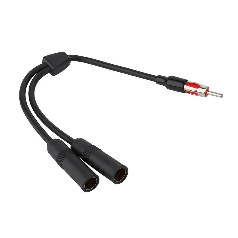CGEAMDY Antenne Adapter 30.5CM, Fahrzeugantenne Doppel Buchse auf Stecker Y-Form Kabel, Autoradio Y Splitter Diversity, FM AM Auto-Stereo-Diversity-Wandler von CGEAMDY