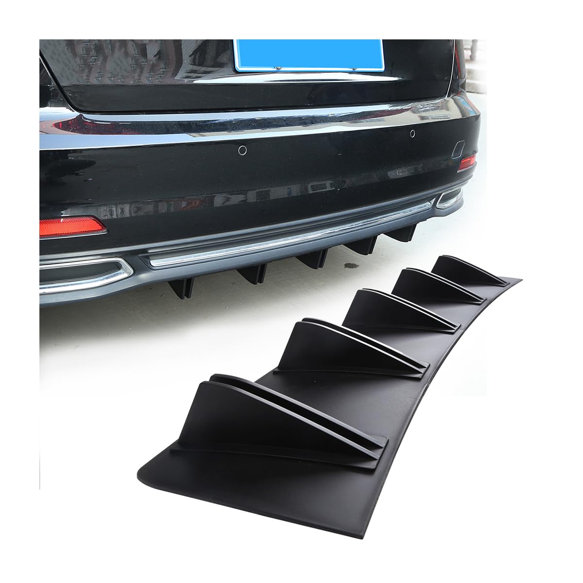 CGEAMDY Heckstoßstange Haifischflosse Diffusor, Heckstoßstange Shark Diffusor Spoiler, Universal Heckspoiler Shark Fin, Auto Heckspoiler Spoiler Lippe Heckstoßstange CGEAMDY Heckstoßstange Haifischflosse Diffusor, Heckstoßstange Shark Diffusor Spoiler, Universal Heckspoiler Shark Fin, Auto Heckspoiler Spoiler Lippe Heckstoßstange von CGEAMDY