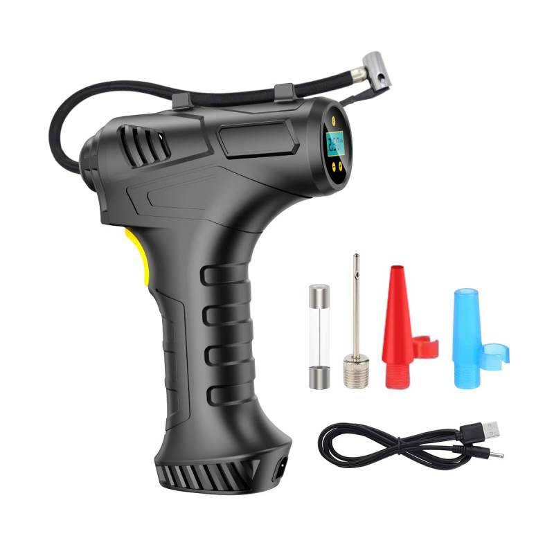CGEAMDY Kabelloser Elektrischer Luftkompressor, Wireless Car Air Compressor, Kabellose Aufblasbare Pumpe Für Das Auto, Wireless Air Compressor, Kabelloser Reifenfüller Luftkompressor(Mit Batterie) von CGEAMDY
