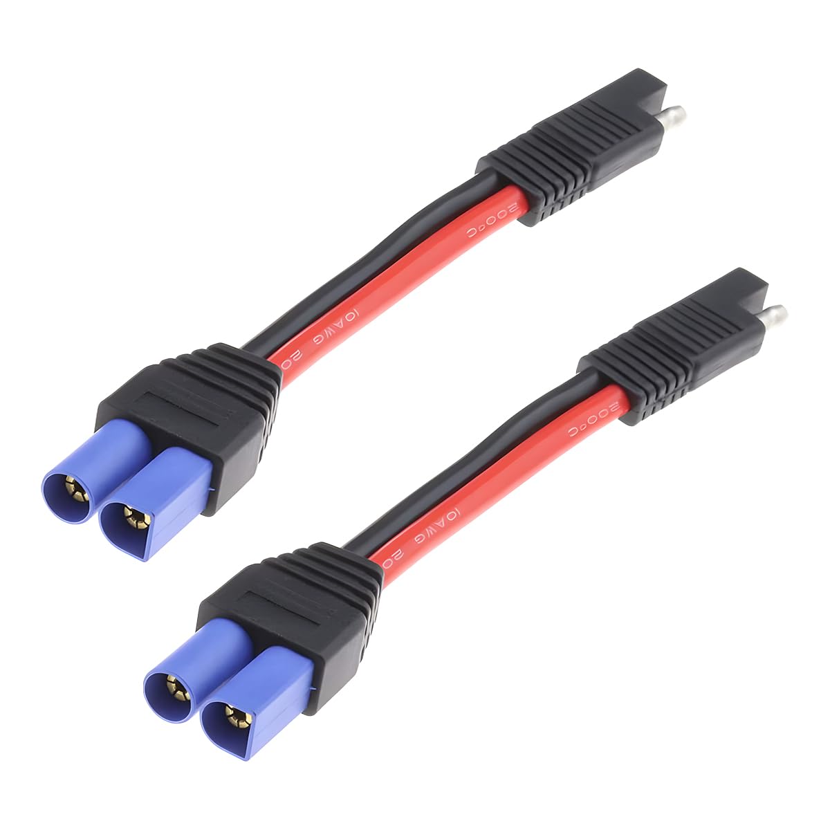 CGEAMDY SAE-Strom-Adapter Für Kraftfahrzeuge Auf EC5, 10AWG Silikondraht SAE Stecker auf EC5 Buchse, SAE Power Automotive Adapter auf EC5 Buchsenstecker Verbindungskabel CGEAMDY SAE-Strom-Adapter Für Kraftfahrzeuge Auf EC5, 10AWG Silikondraht SAE Stecker auf EC5 Buchse, SAE Power Automotive Adapter auf EC5 Buchsenstecker Verbindungskabel von CGEAMDY