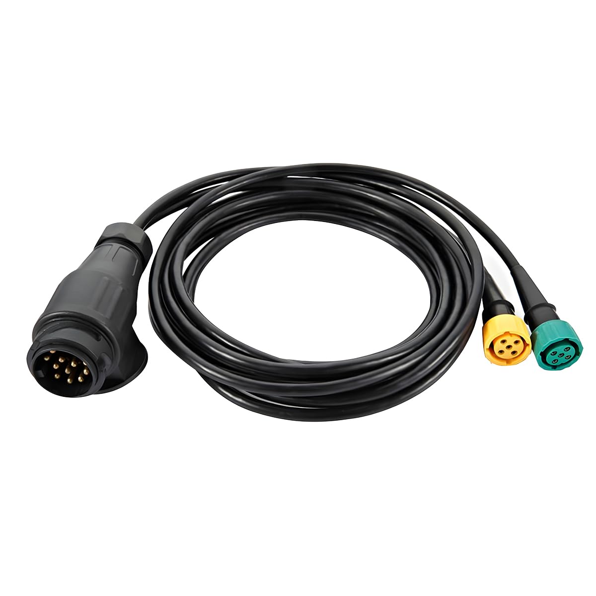 CGEAMDY Spiralkabel Anhängerkabel, Adapterkabel Anhänger Verlängerungskabel, 13-Poliger Anhänger-Kabelbaum Mit Steckverbinder, Für Wohnwagen, Wohnmobil, Traktor, Auto CGEAMDY Spiralkabel Anhängerkabel, Adapterkabel Anhänger Verlängerungskabel, 13-Poliger Anhänger-Kabelbaum Mit Steckverbinder, Für Wohnwagen, Wohnmobil, Traktor, Auto von CGEAMDY