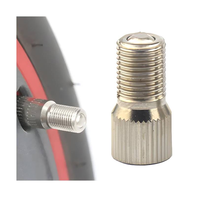 CGEAMYDY Ventilkappen Schaft Verlängerung, Ventilkappen Stammverlängerung, Metall Automobil Rad Ventilkappen Extender, Verlängerung Der Ventilkappe Mit Gewinde Für Scooter Auto Motorrad(19mm) von CGEAMDY