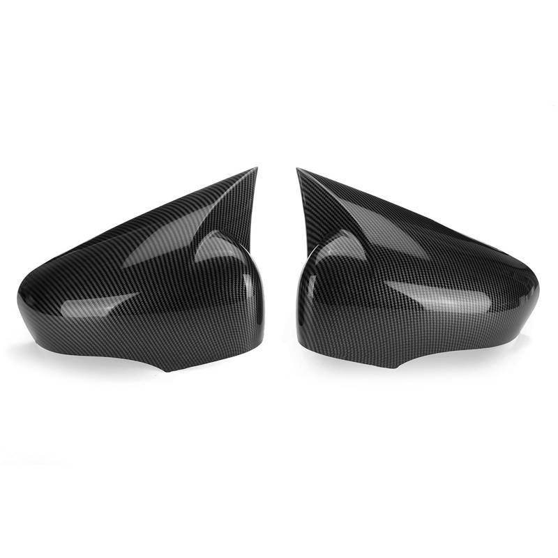 CGHUN Seitenspiegelkappen 2 Stück Auto-Rückspiegel-Abdeckkappen, passend for for Renault Clio 4 Mk4 Zoe Captur 2012–2019, Außenkörper-Set, glänzend schwarz, ABS-Kunststoffverkleidung(Carbon Fiber Look von CGHUN