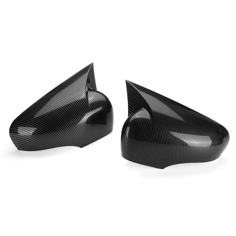 CGHUN Seitenspiegelkappen 2 Stück Auto-Seitentür-Rückspiegel-Abdeckkappe for Hinzufügen, passend for for Renault Clio 4 IV Zoe Captur 2012–2020, Autozubehör(Carbon Fiber Look) von CGHUN