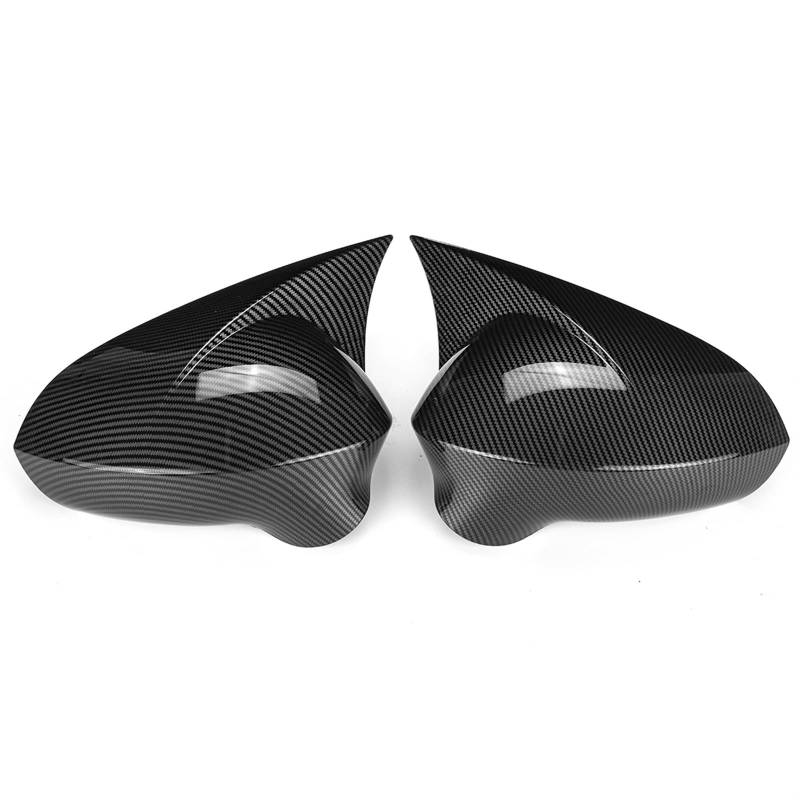 CGHUN Seitenspiegelkappen 2 Stück Carbon-Faser-Add-On-Seitenspiegelabdeckung Rückspiegelkappen Passend for Seat Ibiza 6J Passend for Seat Ibiza MK4 2008–2017 Zubehörkoffer Autoschild(Carbon Fiber-Add von CGHUN