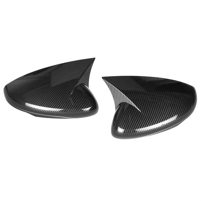 CGHUN Seitenspiegelkappen 2xCar Rückspiegel Abdeckung Flügel Seite Spiegel Kappe for Ford for Mustang Mach E 2021-2022 M Stil Rückspiegel Abdeckung Kappe(Carbon Fiber-Add on) von CGHUN