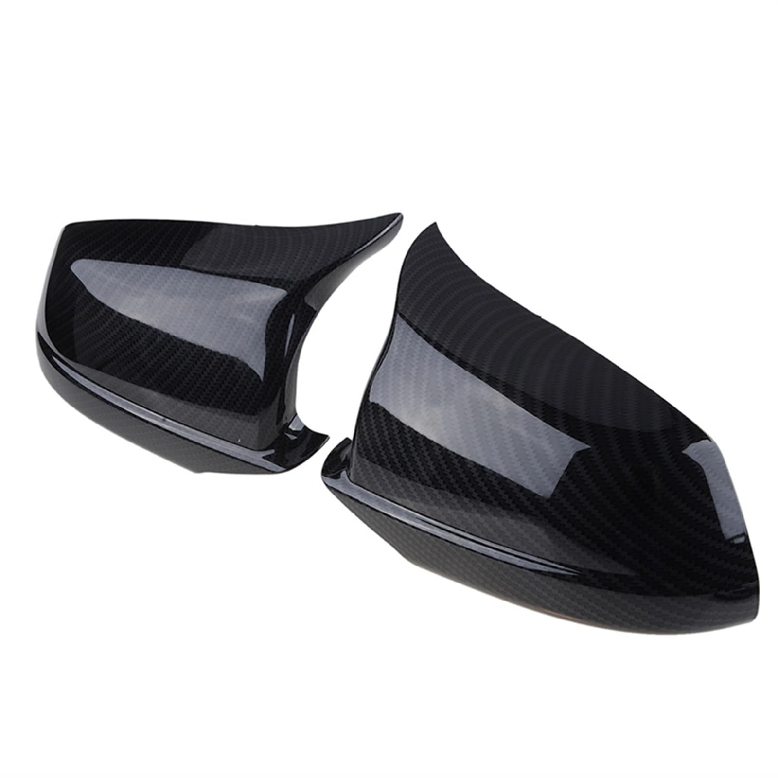 CGHUN Seitenspiegelkappen Auto-Rückspiegelkappe, Seitenspiegelabdeckungen, Kohlefaser-Stil, Schwarz, passend for BMW 5er F10 F11 F18 Pre-LCI 2010–2013, 51167216369, 51167216370(Carbon Pattern) von CGHUN