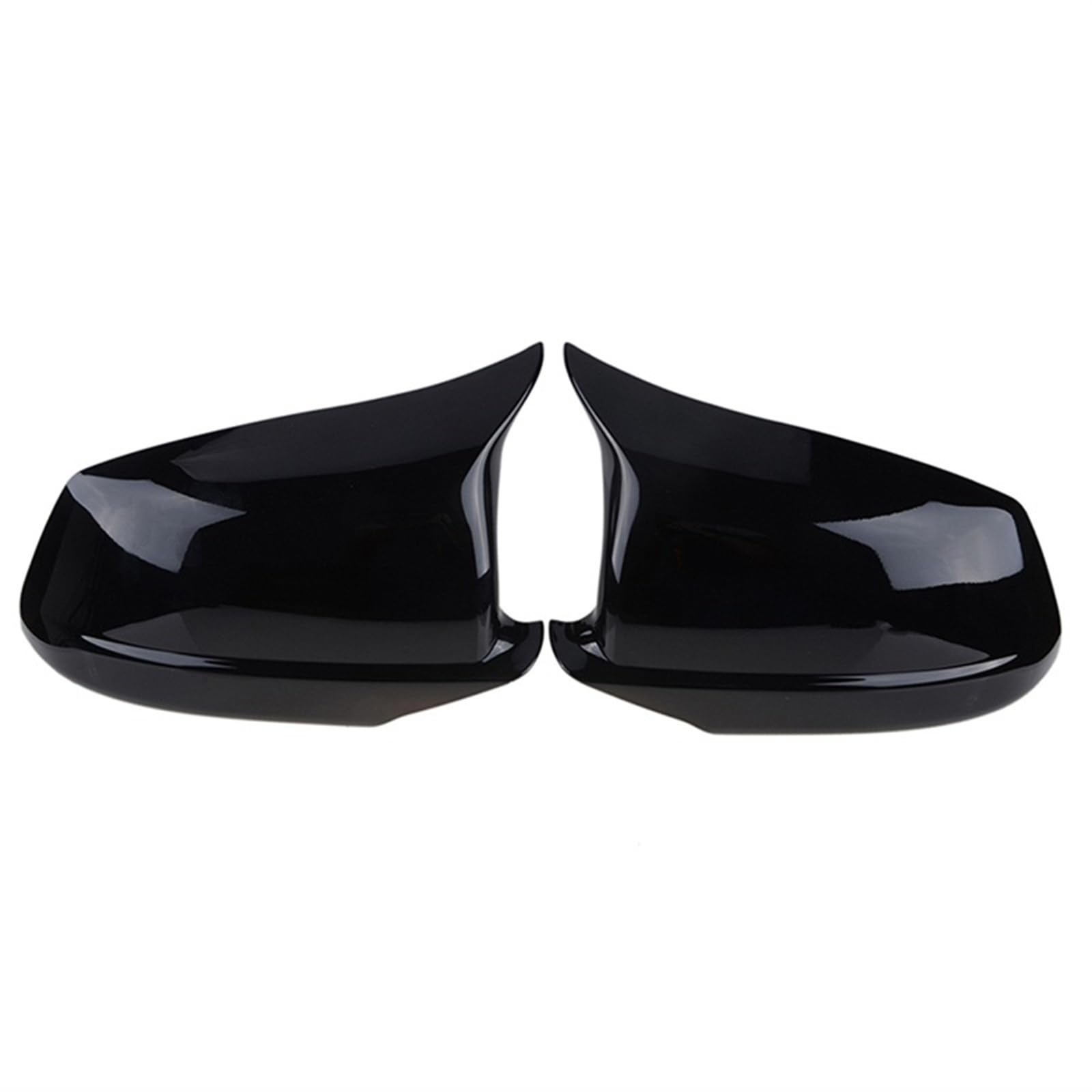 CGHUN Seitenspiegelkappen Auto-Rückspiegelkappe, Seitenspiegelabdeckungen, Kohlefaser-Stil, Schwarz, passend for BMW 5er F10 F11 F18 Pre-LCI 2010–2013, 51167216369, 51167216370(Glossy Black) von CGHUN