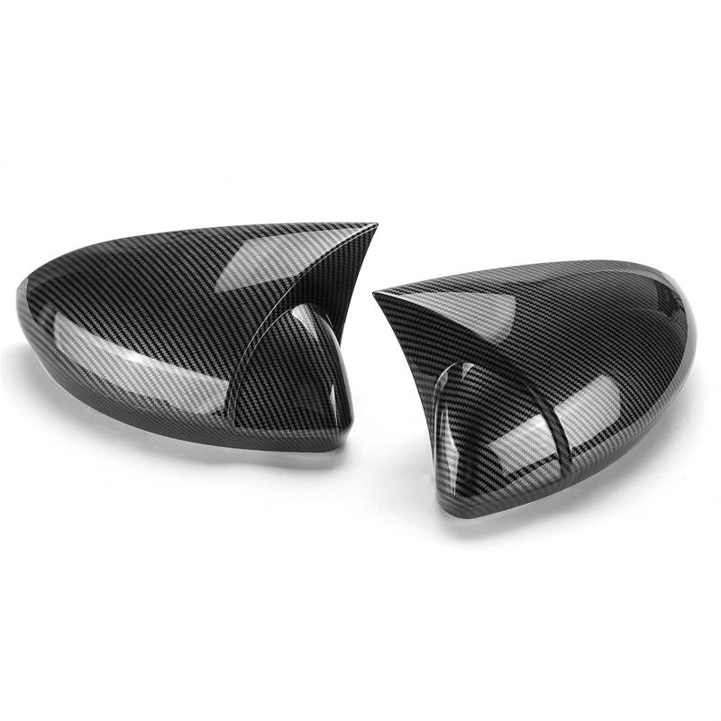 CGHUN Seitenspiegelkappen Paar Auto Rückspiegel Abdeckung Kappe Spiegel Shell Fall for for Renault Megane 4 MK4 2016-2020 Seite Flügel rückspiegel Abdeckung(Carbon Fiber Look) von CGHUN