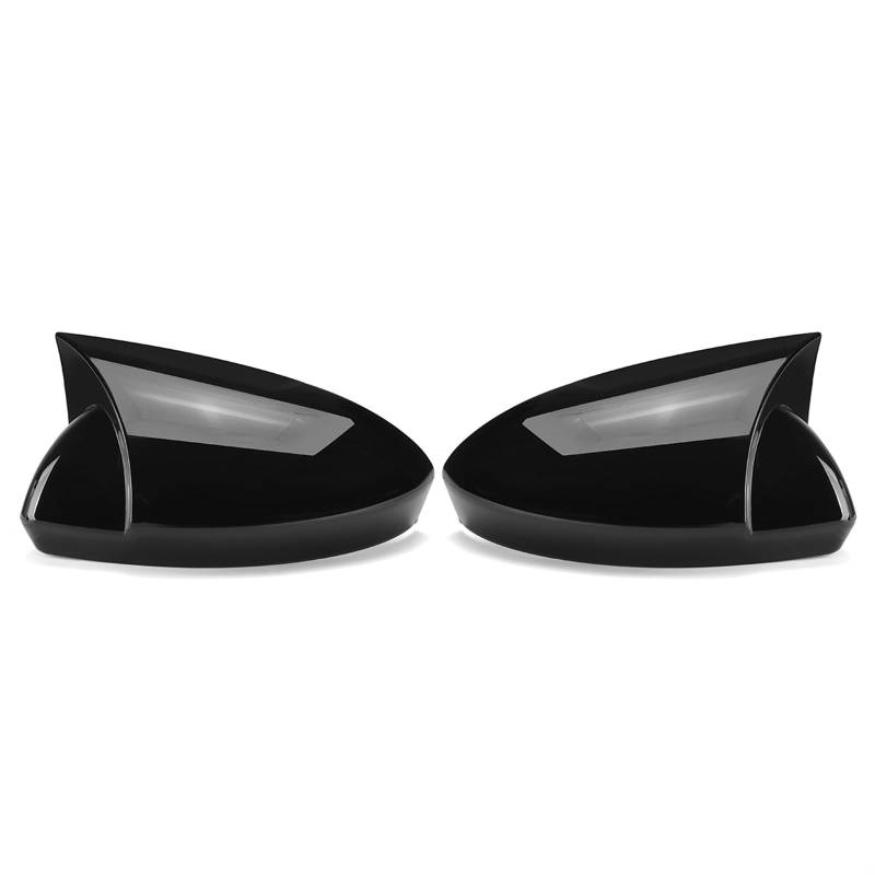 CGHUN Seitenspiegelkappen Paar Auto Rückspiegel Abdeckung Kappe Spiegel Shell Fall for for Renault Megane 4 MK4 2016-2020 Seite Flügel rückspiegel Abdeckung(Glossy Black) von CGHUN