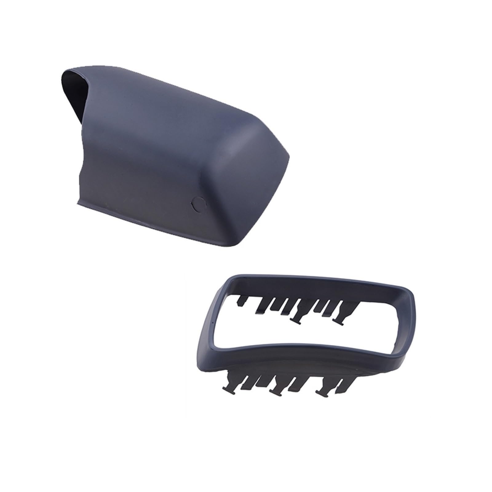 CGHUN Seitenspiegelkappen Passend for BMW E53 X5 2000–2006. Flügel-Seitenspiegelabdeckung mit Rahmen, Mattschwarz, Rückspiegelkappen, Autozubehör, Ersatz(Type1Mirror CoverL) von CGHUN