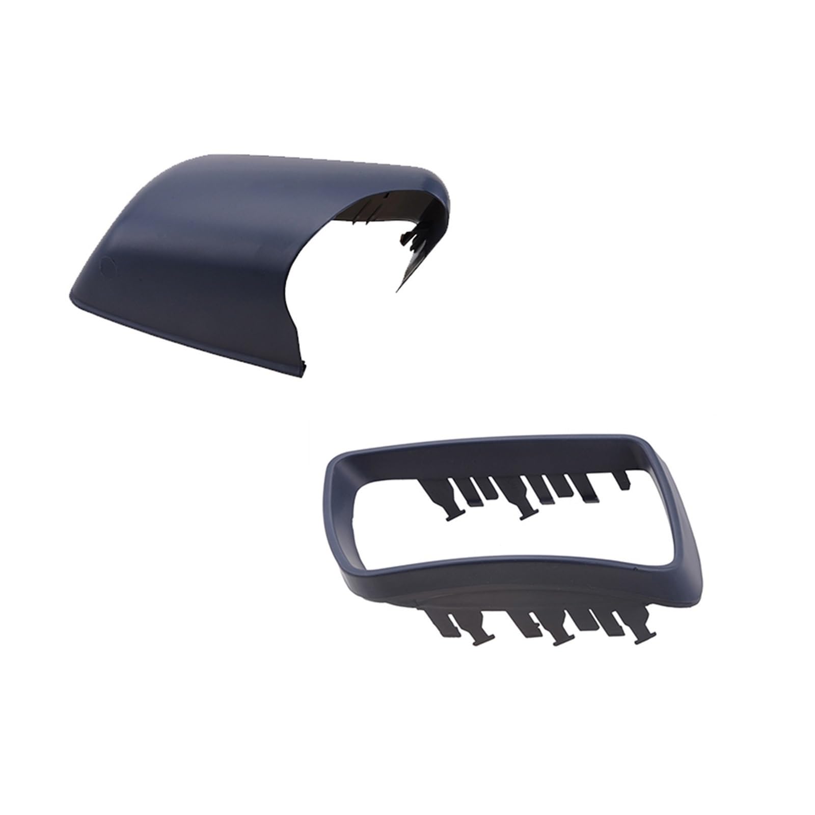 CGHUN Seitenspiegelkappen Passend for BMW E53 X5 2000–2006. Flügel-Seitenspiegelabdeckung mit Rahmen, Mattschwarz, Rückspiegelkappen, Autozubehör, Ersatz(Type1Mirror CoverR) von CGHUN