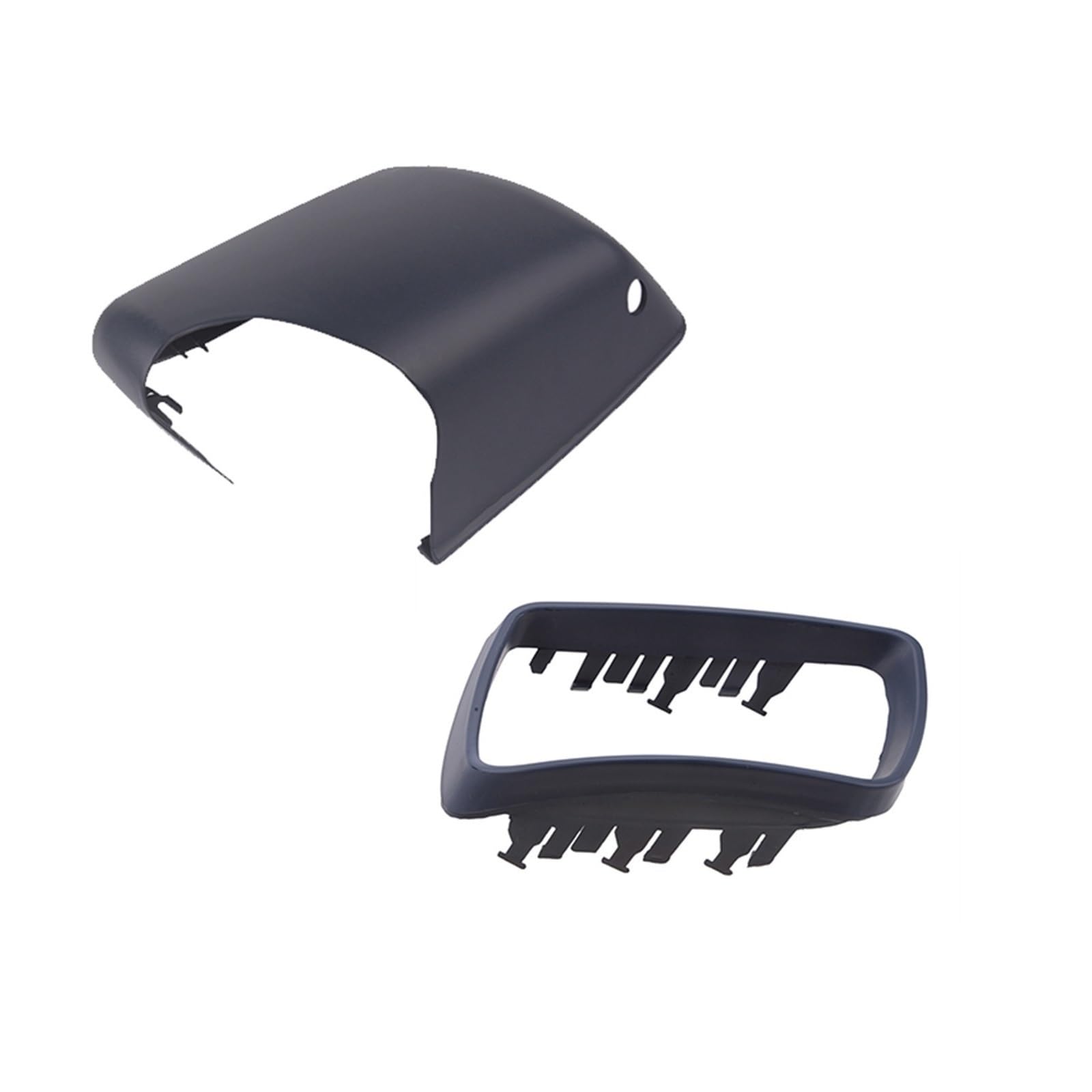 CGHUN Seitenspiegelkappen Passend for BMW E53 X5 2000–2006. Flügel-Seitenspiegelabdeckung mit Rahmen, Mattschwarz, Rückspiegelkappen, Autozubehör, Ersatz(Type2Mirror CoverL) von CGHUN