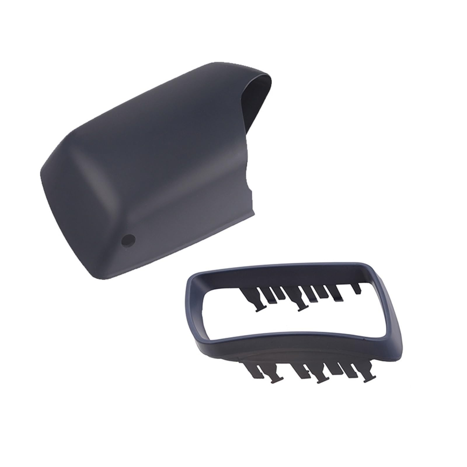 CGHUN Seitenspiegelkappen Passend for BMW E53 X5 2000–2006. Flügel-Seitenspiegelabdeckung mit Rahmen, Mattschwarz, Rückspiegelkappen, Autozubehör, Ersatz(Type2Mirror CoverR) von CGHUN