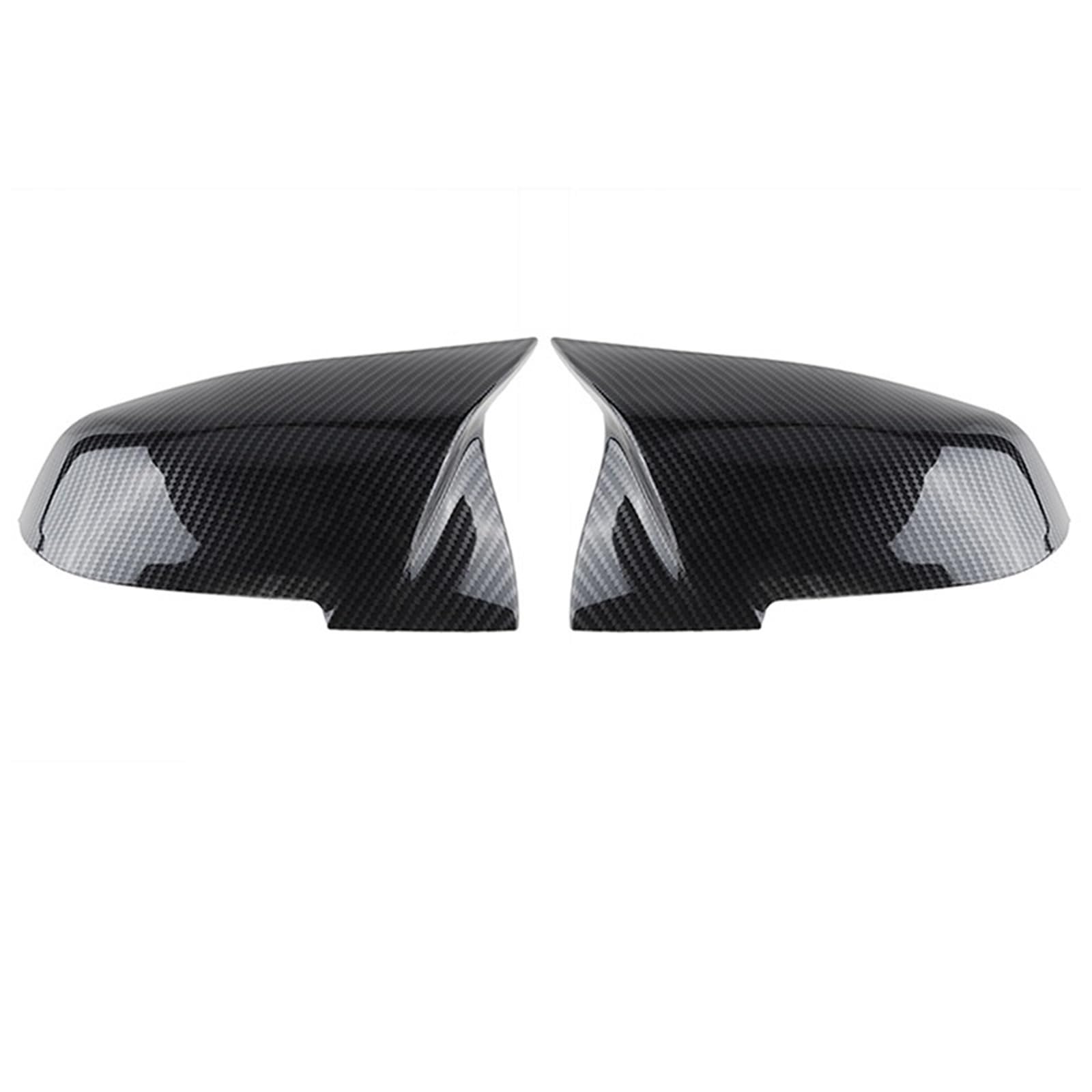 CGHUN Seitenspiegelkappen Rückspiegelabdeckung, Seitenspiegel, Schwarze Kappen, for BMW, for F20 F21 F30 F31 F22 F23 F34 F36 1 2 3 4 Serie Autozubehör(TYPE2 CB Pattern) von CGHUN