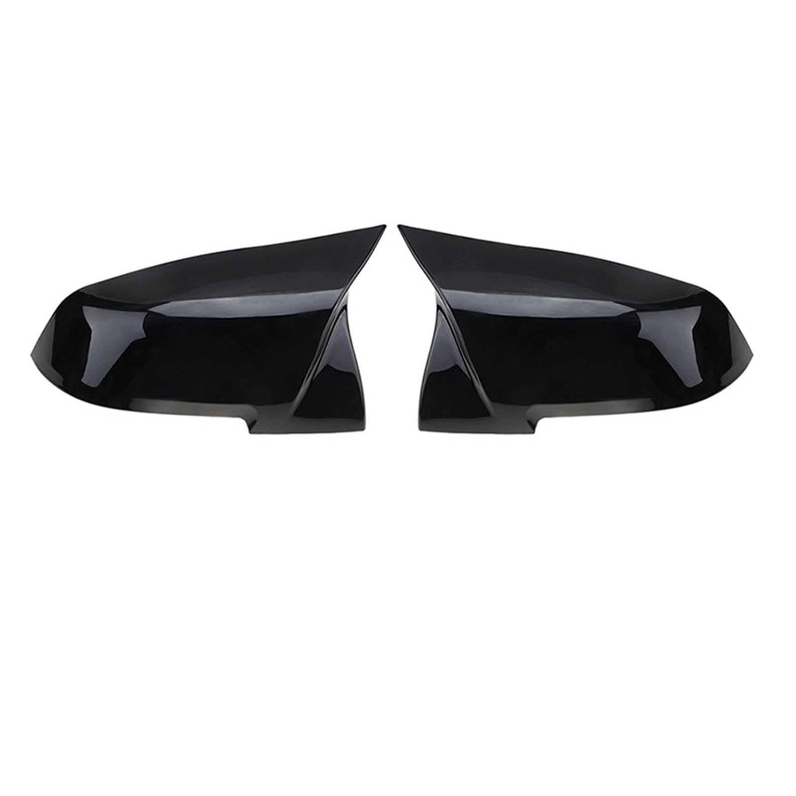 CGHUN Seitenspiegelkappen Rückspiegelabdeckung, Seitenspiegel, Schwarze Kappen, for BMW, for F20 F21 F30 F31 F22 F23 F34 F36 1 2 3 4 Serie Autozubehör(TYPE2 Glossy Black) von CGHUN