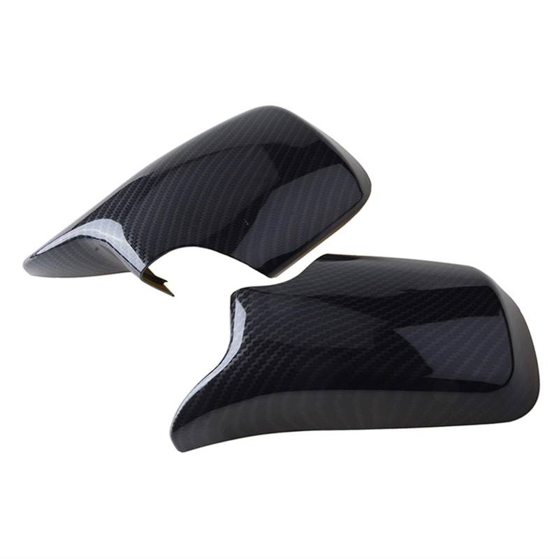 CGHUN Seitenspiegelkappen Seitenspiegelabdeckung Flügel Rückspiegelkappe Passend for BMW 3er E46 Limousine Touring 1998–2005 E39 1996–2003 Autozubehör 1 Paar(CB Black Type2) von CGHUN