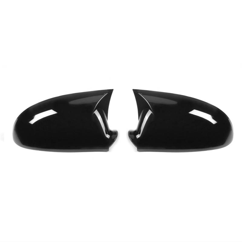 CGHUN Seitenspiegelkappen Seitenspiegelabdeckung Flügel Rückspiegelkappen Passend for VW Golf MK5 GTI 2003–2009 Passend for Jetta 5 Passend for Passat B6 B5.5 OX Horn Style(Glossy Black) von CGHUN