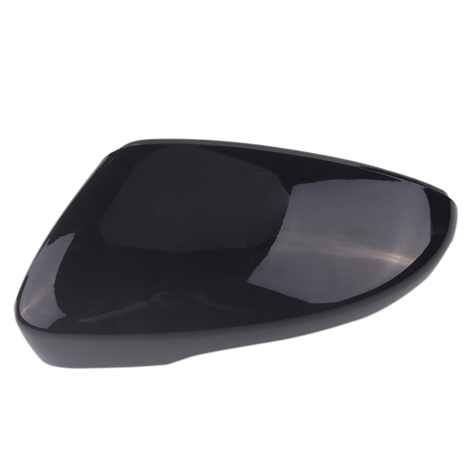 CGHUN Seitenspiegelkappen Seitliche Rückspiegelabdeckung, Außenspiegelkappen, passend for VW Golf 6 CC EOS Passat Jetta Scirocco, glänzendes Schwarz, Auto-Ersatzteile(Glossy Black Left) von CGHUN
