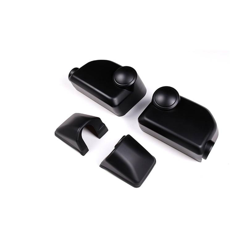 CGHUN Seitenspiegelkappen for Toyota FJ Cruiser 2007-2022 Auto Rückspiegel Abdeckung Flügel Kappe Außentür Rückansicht Fall Trim Shell Schwarz Silber(Matte Black) von CGHUN