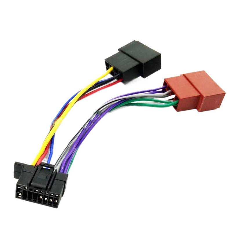 Stereo-Kabelbaum 16-poliger Autoradio-Kabelbaum ISO, for WithSO-NY, for Radio 2013+ ISO-Stecker Autoadapter Kabelbaumstecker CDX 1000, CDX 7100 von CGHUN