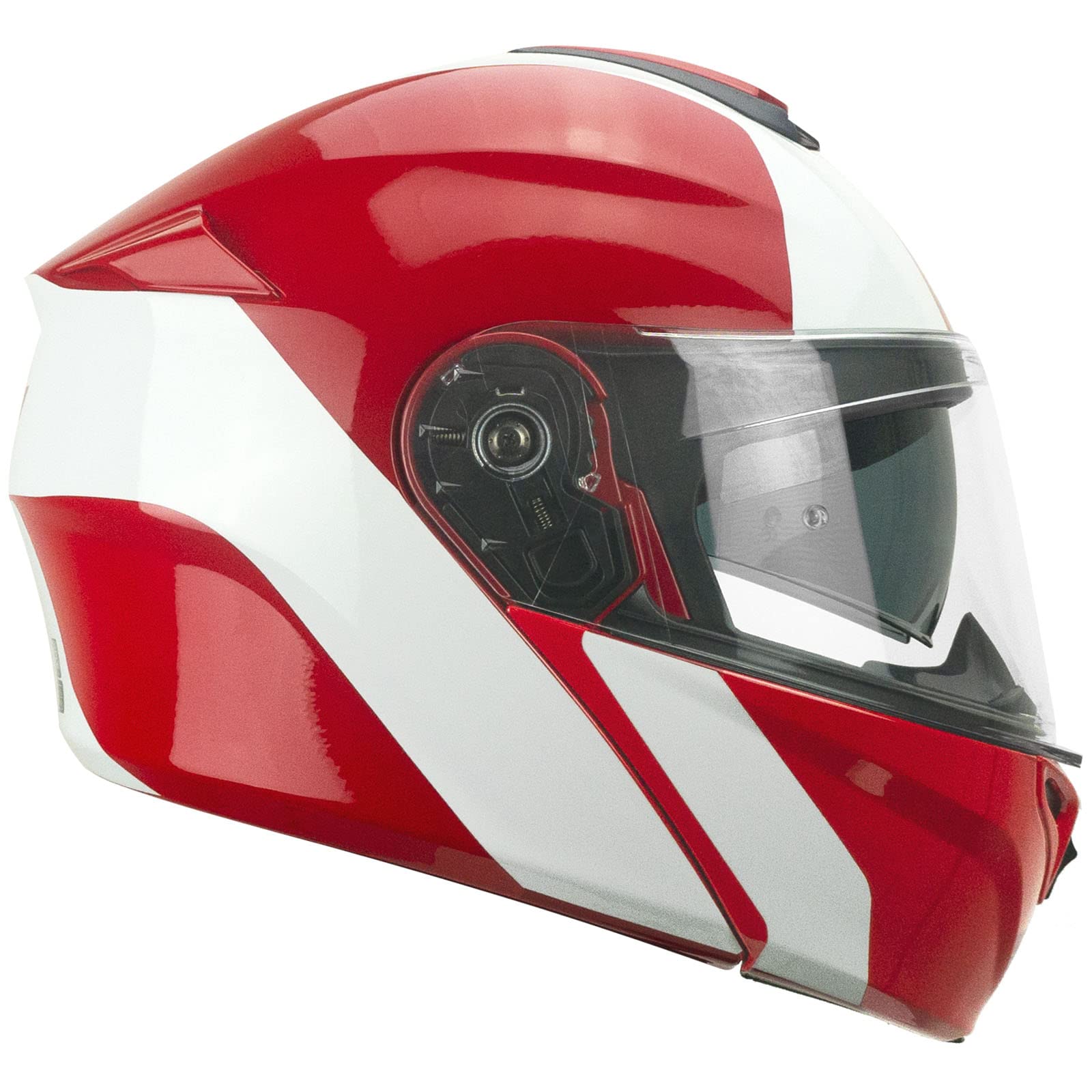 CGM Herren 508 Modularer Helm zum Öffnen, rot, S von CGM