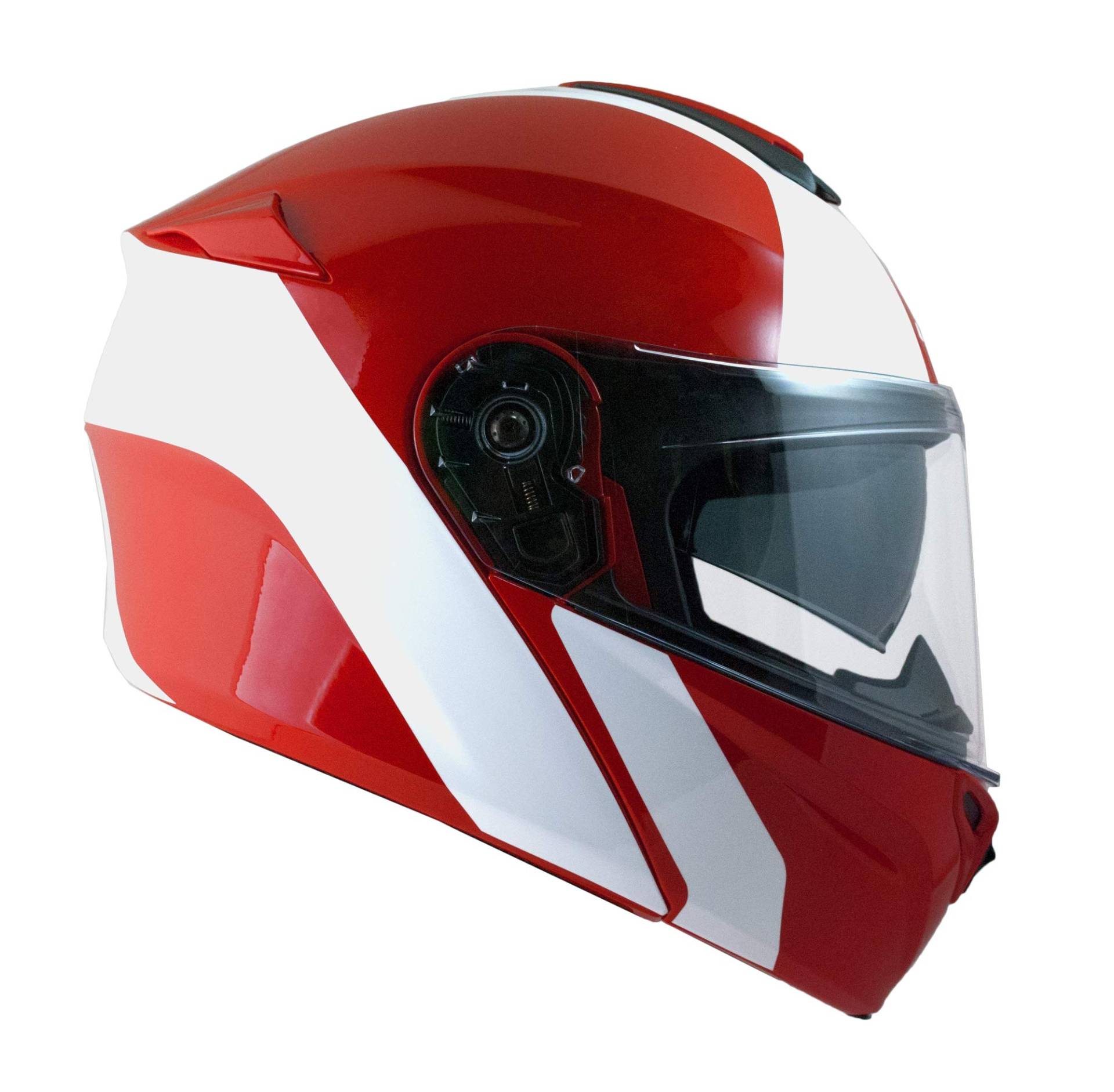CGM Herren 508 Modularer Helm zum Öffnen, rot, L von CGM