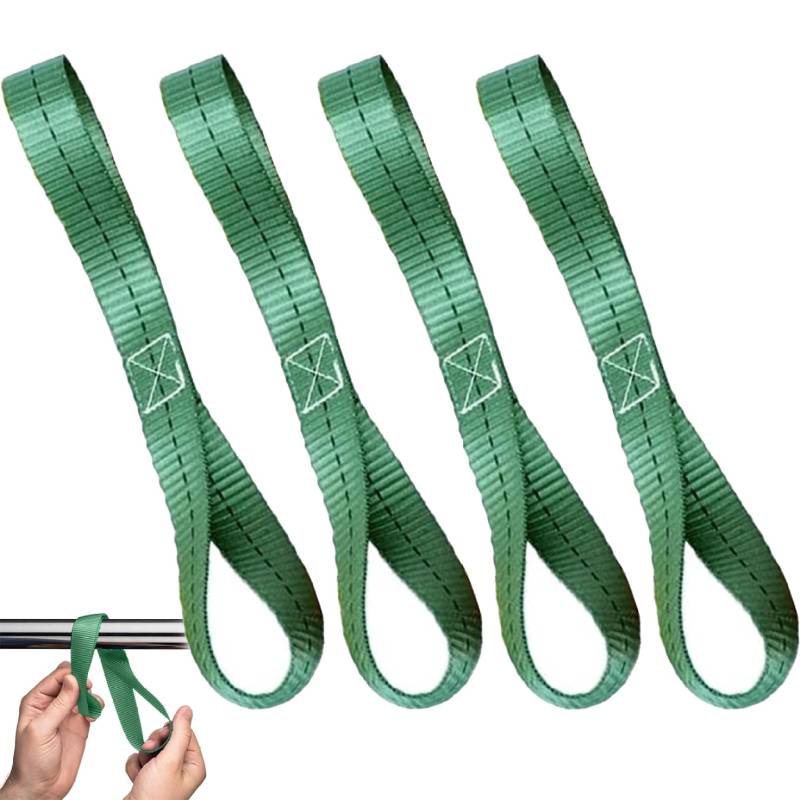 4pcs Bindegurte Doppelschleifen Motorradhalter 25 x 400 mm Gürtelschlaufen für Motorrad ATV UTV Bike Camping Klettern Aufhängung Grün Autozubehör von CGTQROVR