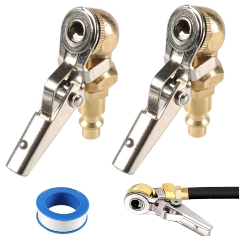 CGTQROVR 2pcs Air Chucks für Reifen Messing-Klima von CGTQROVR