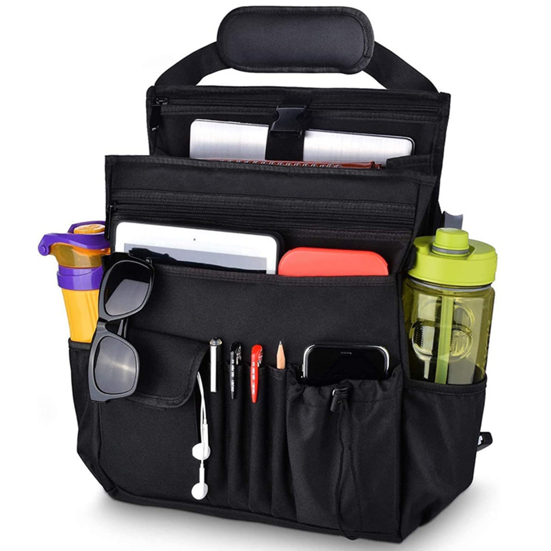 CGTQROVR Backseat-Autoorganisator 17x5.5x12portierbares Mehrfachkapazitäts-Autositzorganisator Backseat mit Griff für Fahrzeuglagerung CGTQROVR Backseat-Autoorganisator 17x5.5x12portierbares Mehrfachkapazitäts-Autositzorganisator Backseat mit Griff für Fahrzeuglagerung von CGTQROVR