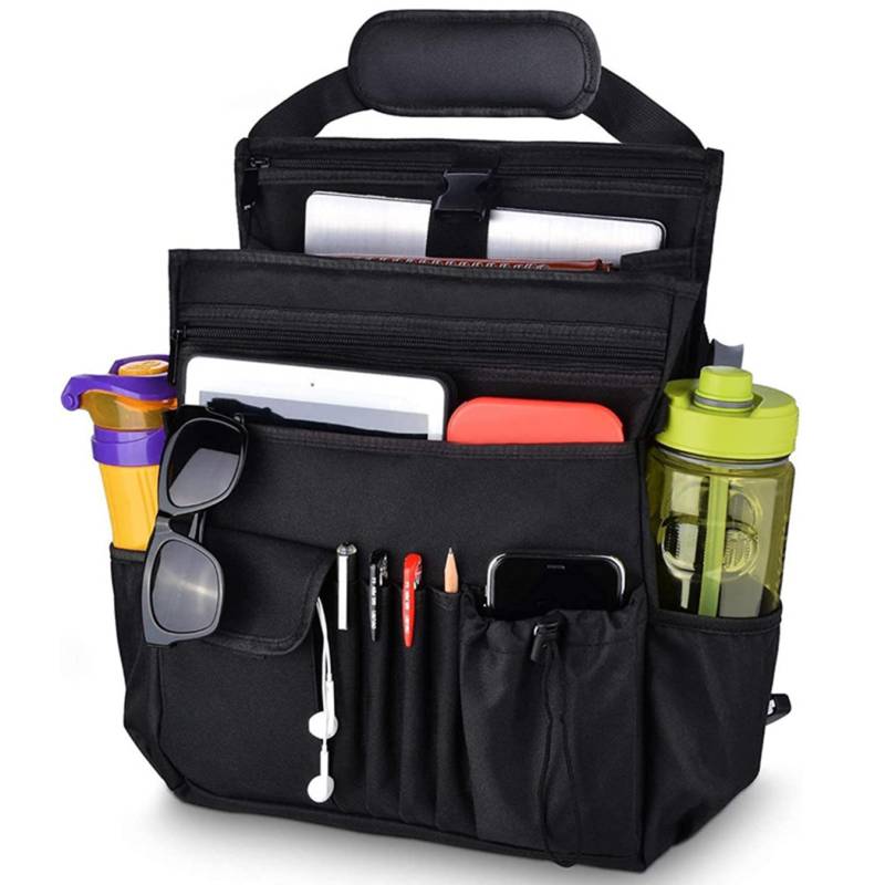 CGTQROVR Backseat-Autoorganisator 17x5.5x12portierbares Mehrfachkapazitäts-Autositzorganisator Backseat mit Griff für Fahrzeuglagerung von CGTQROVR