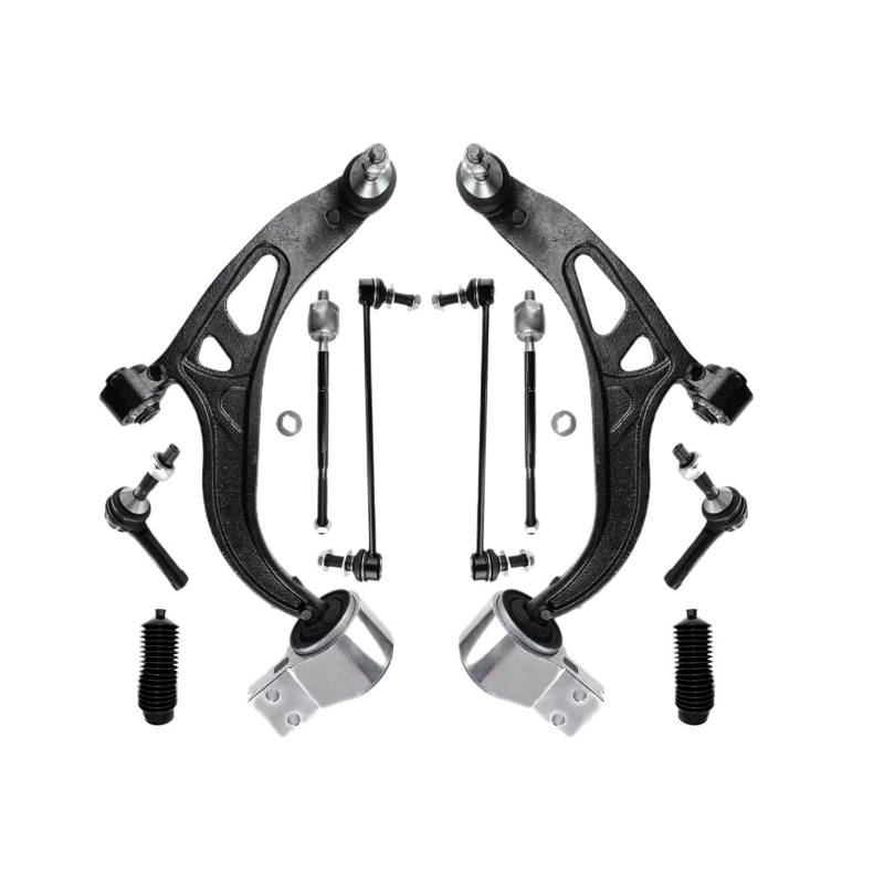 Xuanqingyi Store 10-teiliges vorderes unteres Querlenker-Stabilisator-Verbindungsstück-Spurstangen-Aufhängungs-Kit Kompatibel mit EXPLORER 2011 2012 2013 2014 2015-2019 von CGZWFERA