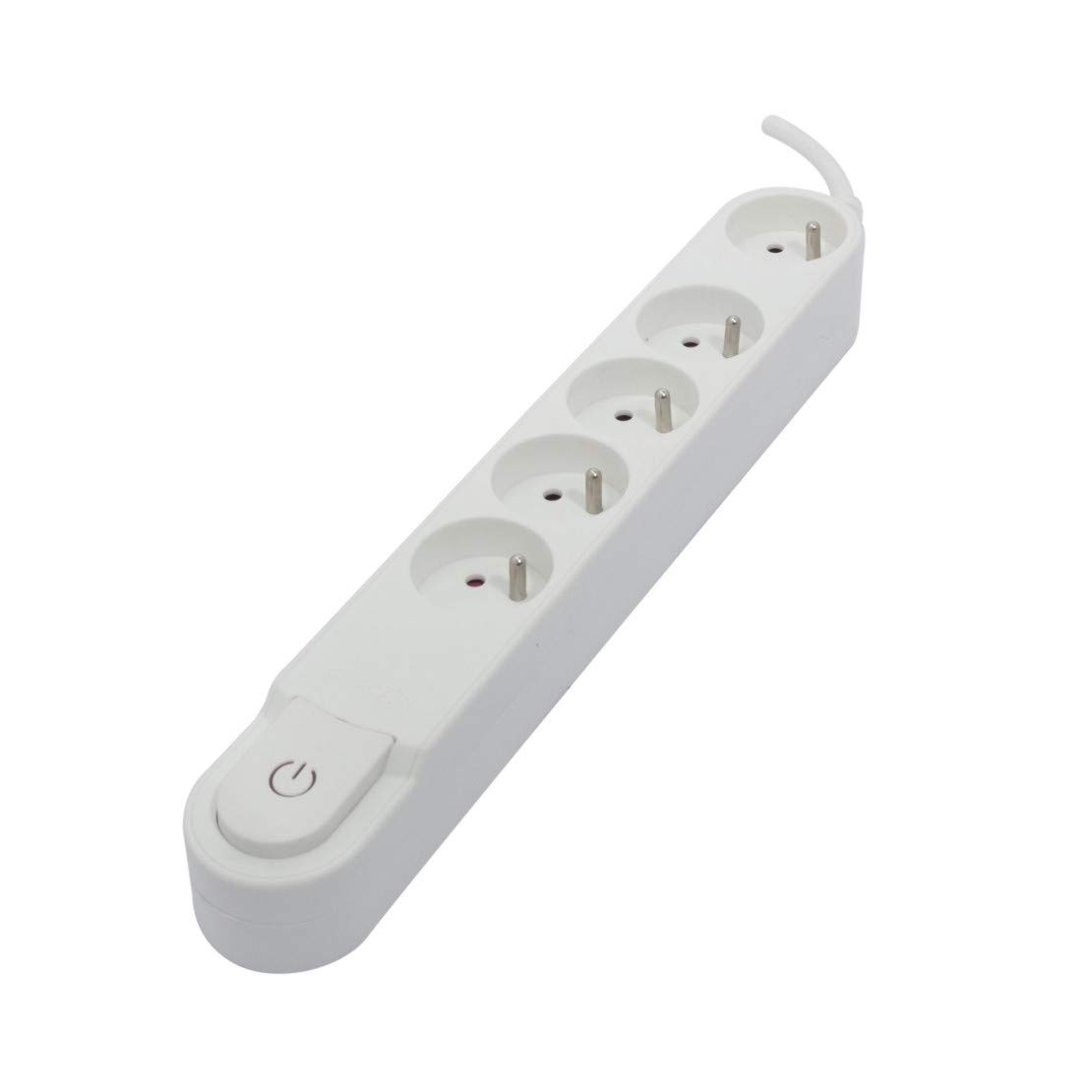 Chacon 5411478475101 Steckdosenleiste, 5-Fach, 16 A, mit Schalter, 1,5 m HO5VV-F, 3 x 1,5 mm², Weiß Chacon 5411478475101 Steckdosenleiste, 5-Fach, 16 A, mit Schalter, 1,5 m HO5VV-F, 3 x 1,5 mm², Weiß von CHACON