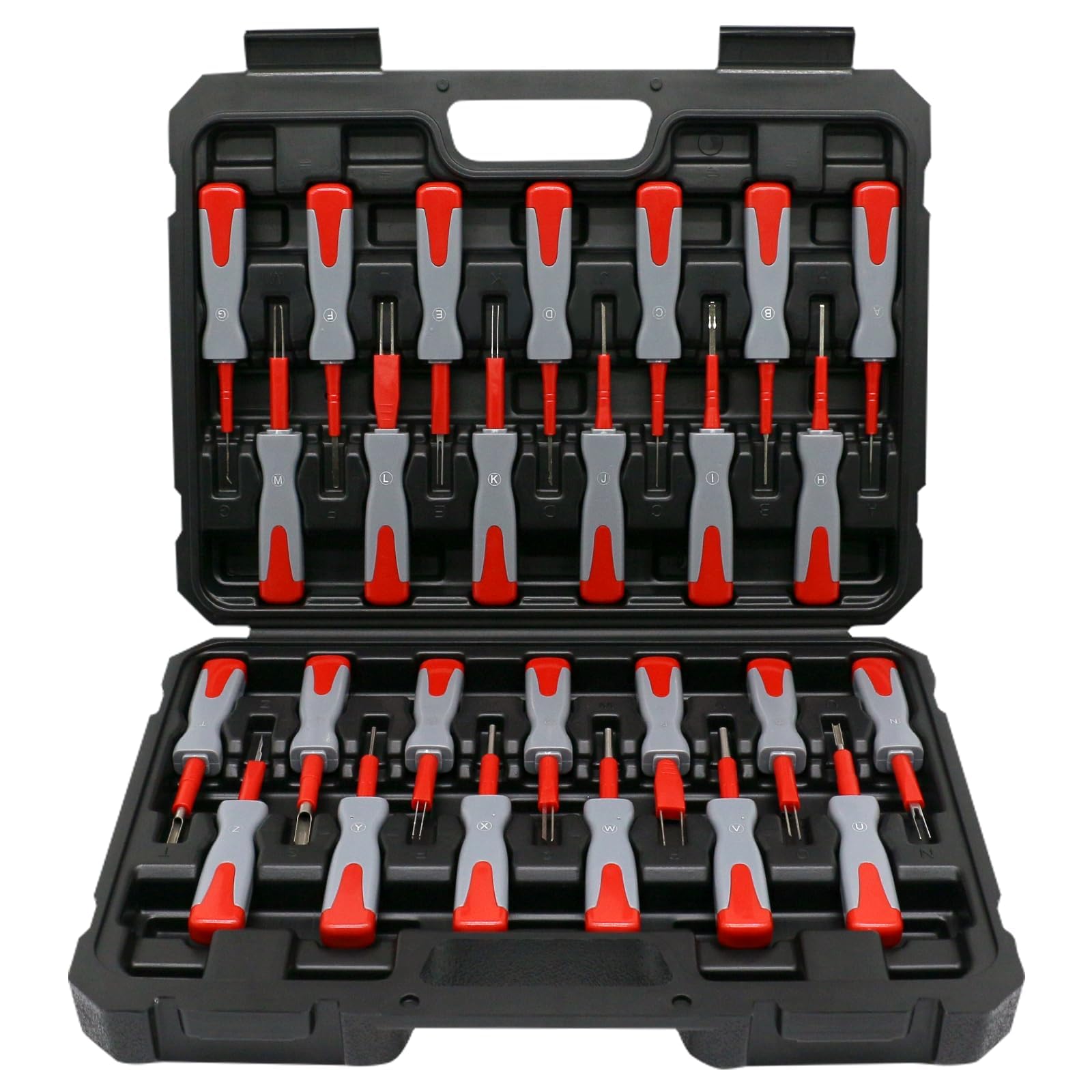 CHANG QI 26-TLG Terminal Removal Tool Kit, ISO-Stecker-Entriegelungswerkzeug, Stecker-Entriegelungswerkzeug Automobilstecker, Kabelstecker, Werkzeugsatz zum Entfernen von Stiften von CHANG QI
