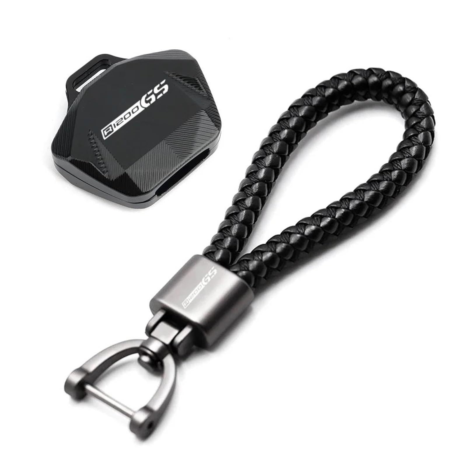 Für B&MW R1200GS R1200 GS R 1200 GS R 1200GS Schlüssel Fall Abdeckung Shell Keychain Motorrad(Black2) von CHANGBOY