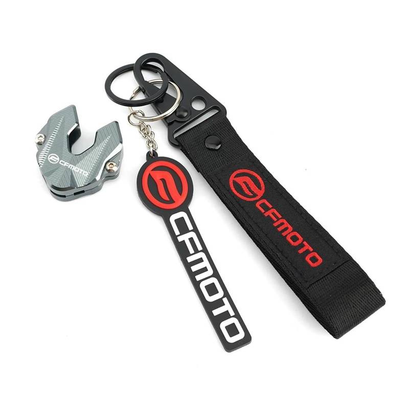Für CFMOTO 450SS 450SR 700CLX 700CL-X 700MT 800MT 700 800 MT Schlüssel Abdeckung Shell Cover Keychain Schlüssel Kette(Titanium3) von CHANGBOY