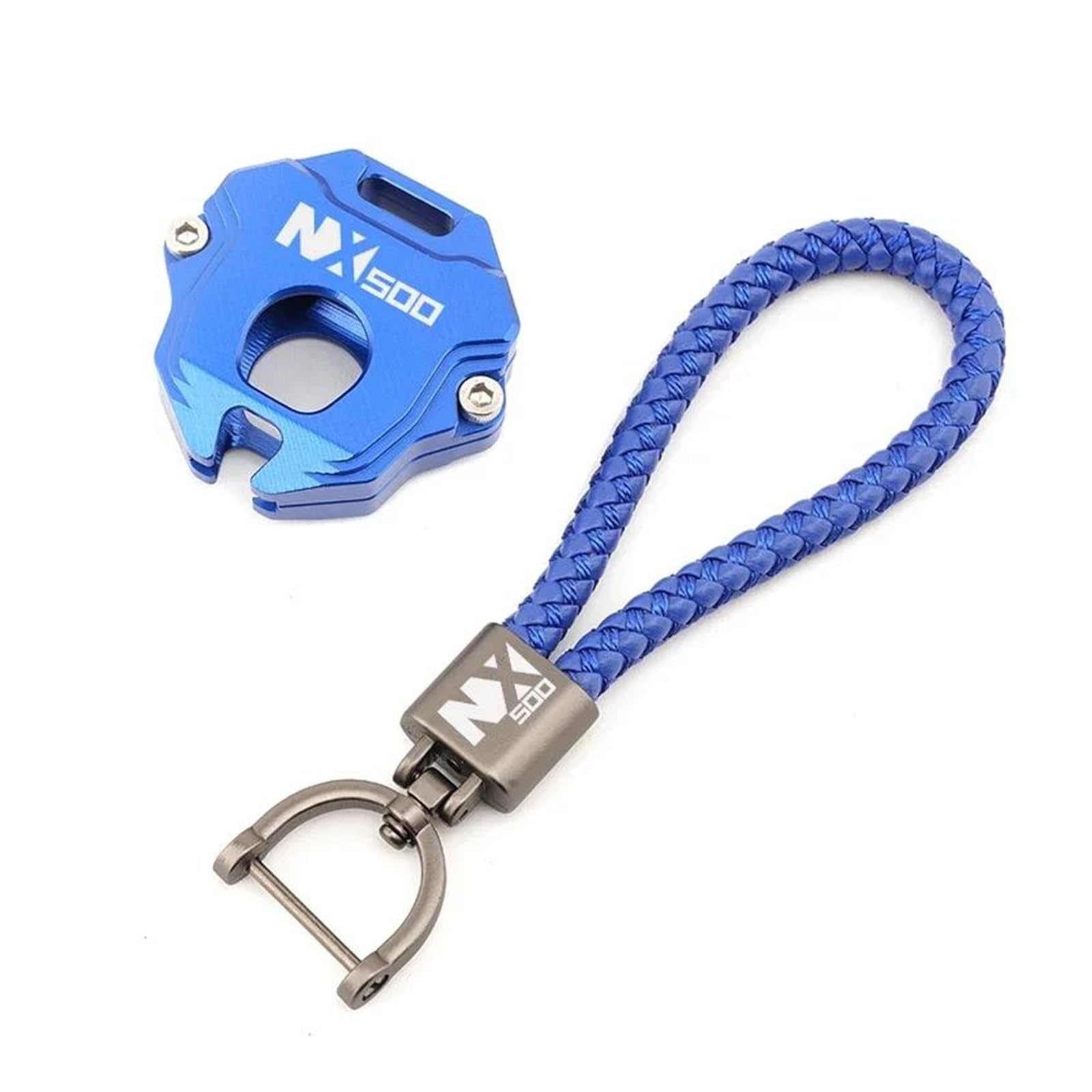 Für H&ONDA NX500 NX 500 N X500 500X 2024 2025 Stickerei Schlüsselring Abdeckung Fall Shell(Blue2) von CHANGBOY