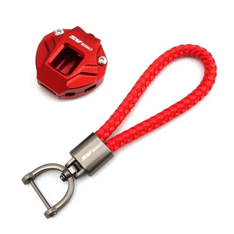 Für Suzuki SV650 S SV 650 SV650S SV1000 Motorrad Keychain Schlüssel Fall Shell Abdeckung Kette(Red2) von CHANGBOY
