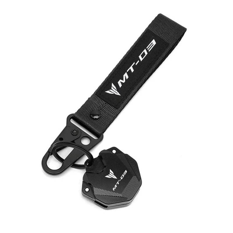 Für YAM&AHA MT03 MT-03 2019-2024 2023 2022 Motorrad Schlüssel Fall Abdeckung Schutzhülle Schlüsselring(Black2) von CHANGBOY