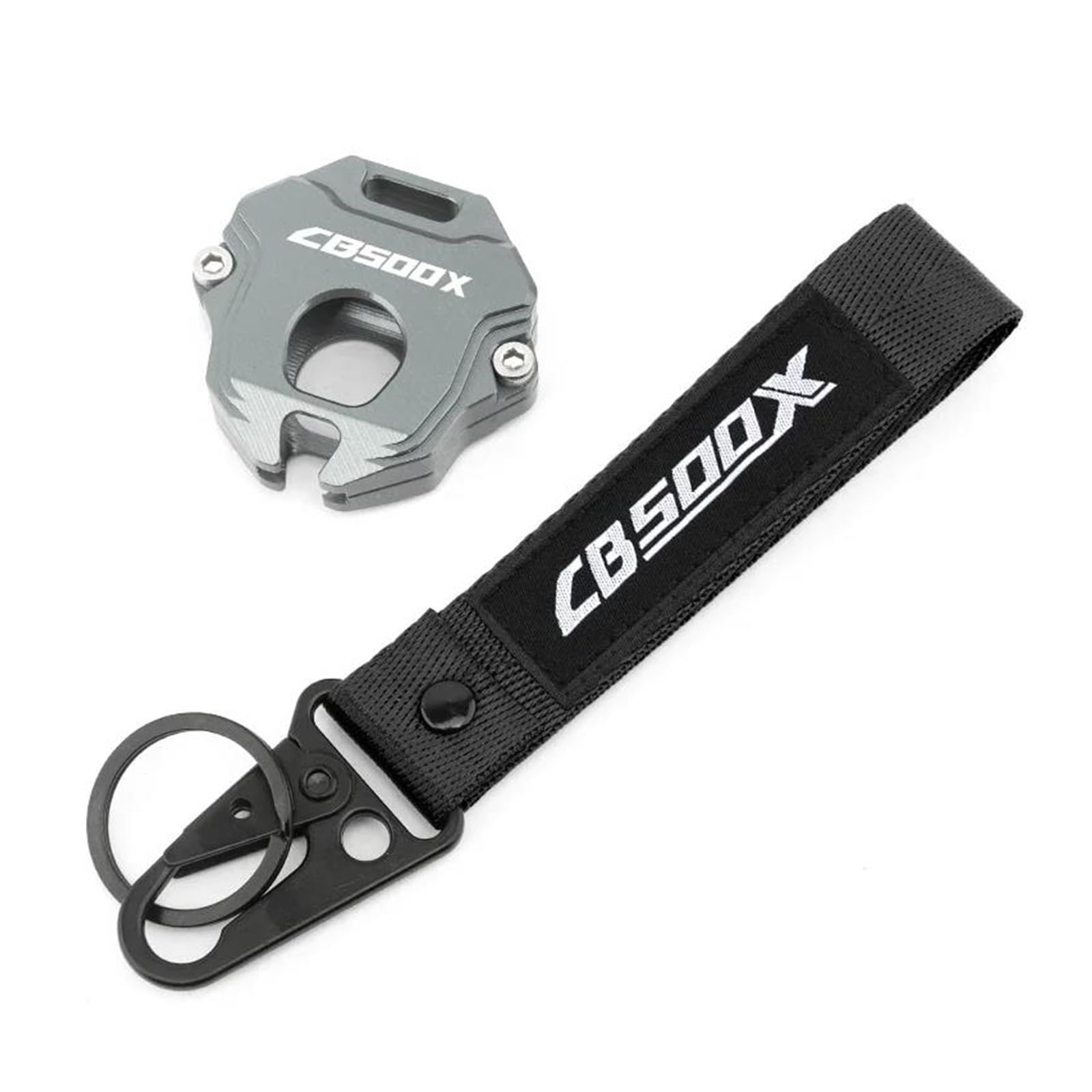 Motorrad Schlüssel Fall Abdeckung Shell Schlüssel Kette Für H&ONDA CB500X CB500 X CB 500X 2013-2024 2023(Gray2) von CHANGBOY