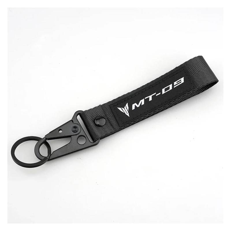 Motorrad Stickerei Schlüsselbund Schlüsselbund Kette Für YAM&AHA MT09 MT-09 MT 09 SP09(Black) von CHANGBOY