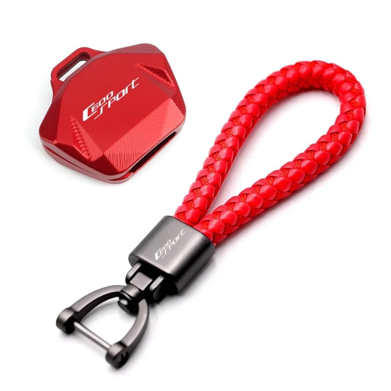 SchlüSselanhäNger Für BM&W C600 Sport C600 Sport 2024 2023 Motorrad Schlüssel Fall Abdeckung Shell Cap Schutz Schlüsselring Keychain(Red2) von CHANGBOY