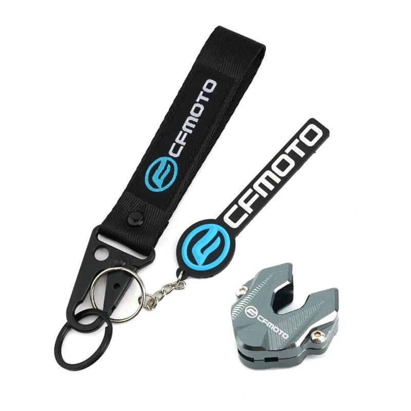 SchlüSselanhäNger Für Cfmoto 250SR 450SS 450SR 700Clx 700Mt 800Mt 250 450 Sr 700 800 Mt Schlüssel Fall Abdeckung Shell Keychain(Titanium3) von CHANGBOY